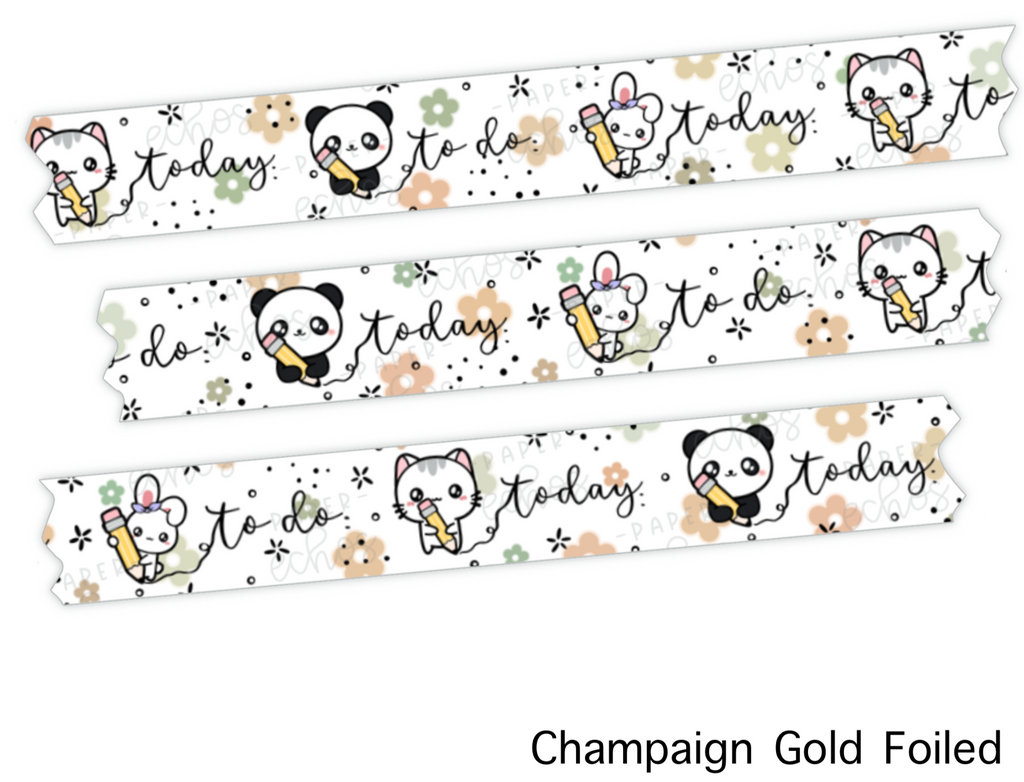 Character To Do Today Headers Washi Tape
