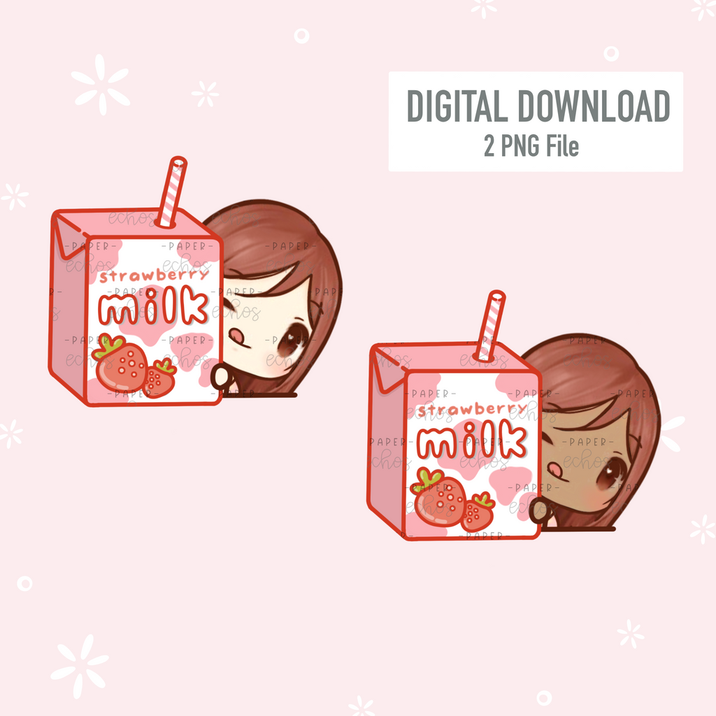 Strawberry Milk Sunny - Digital Download