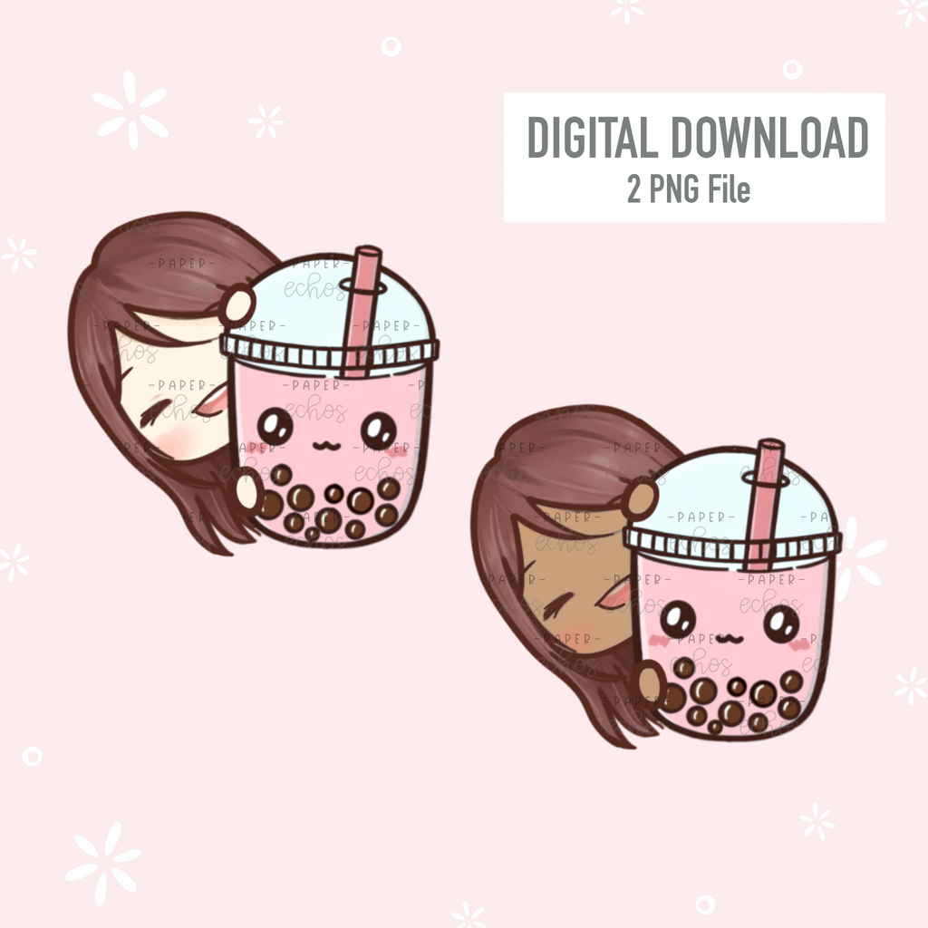 I Love Bubble Tea / Boba Sunny - Digital Download