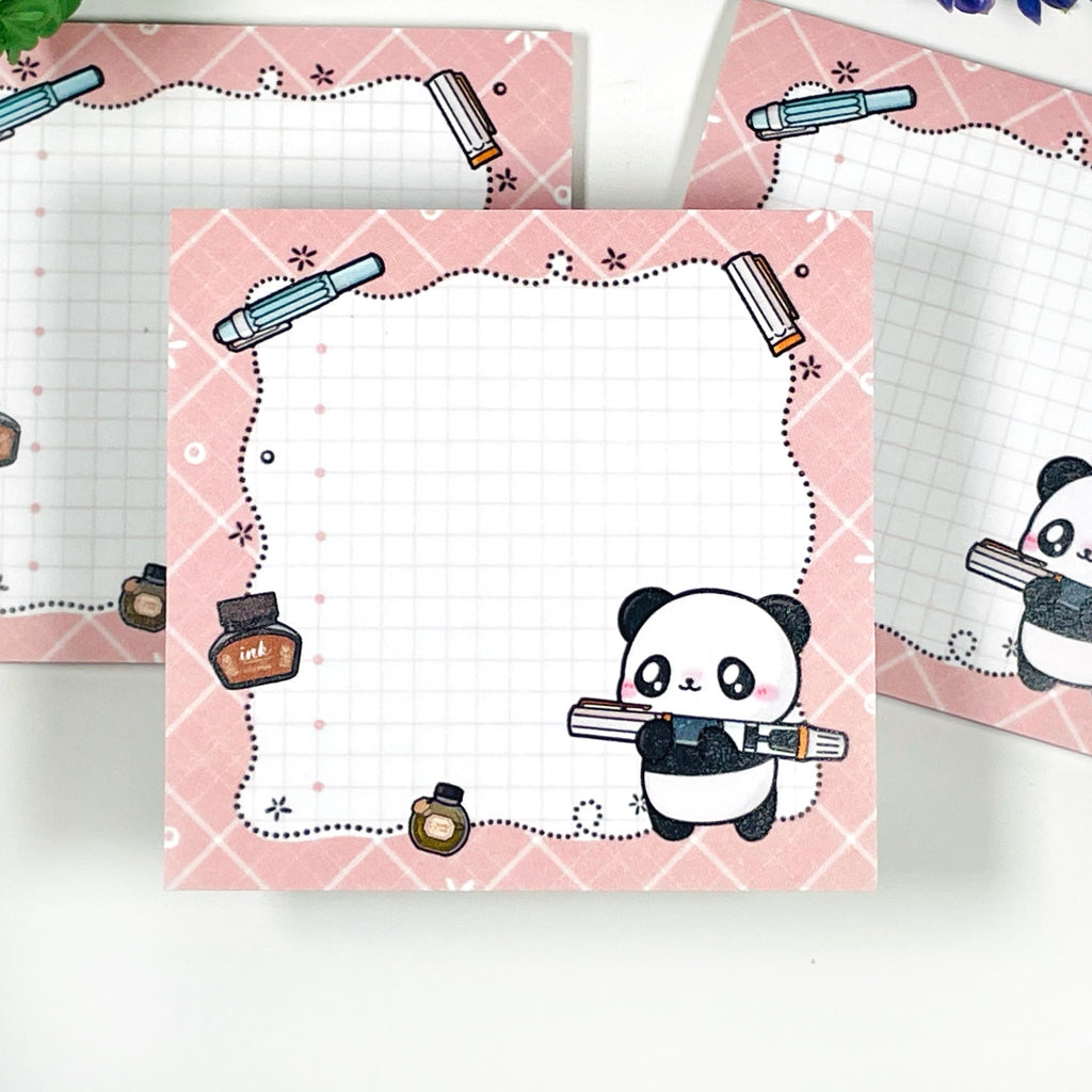 Softy the Panda Fountain Pen Note Pad - 25 Sheets