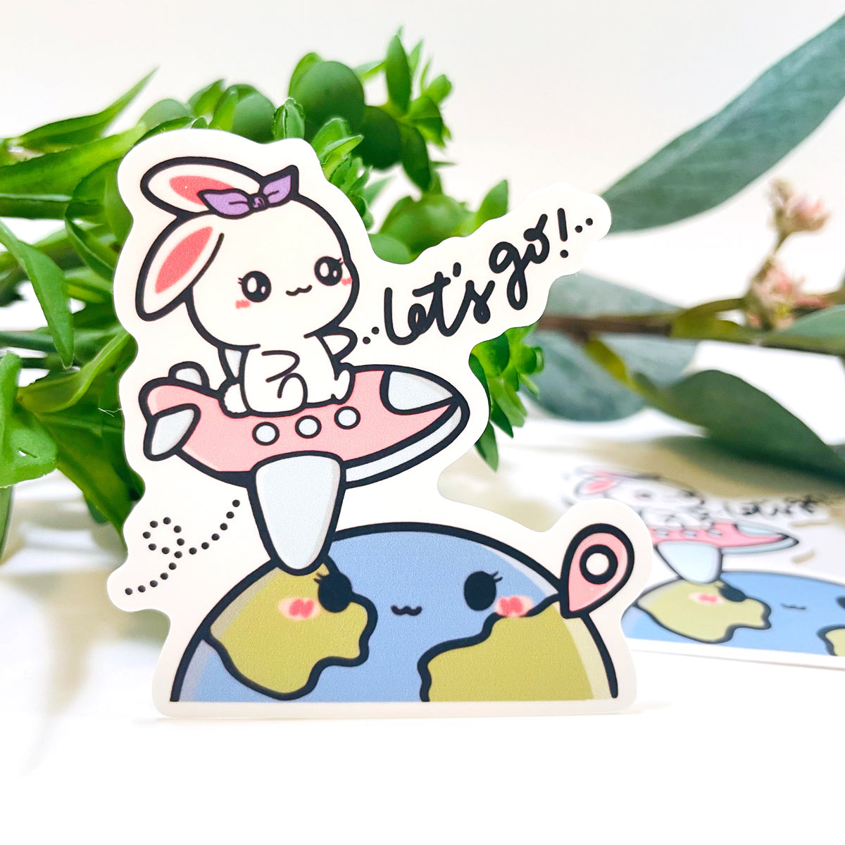 Let's Go Vinyl Die Cut Sticker /D028 | PaperEchos