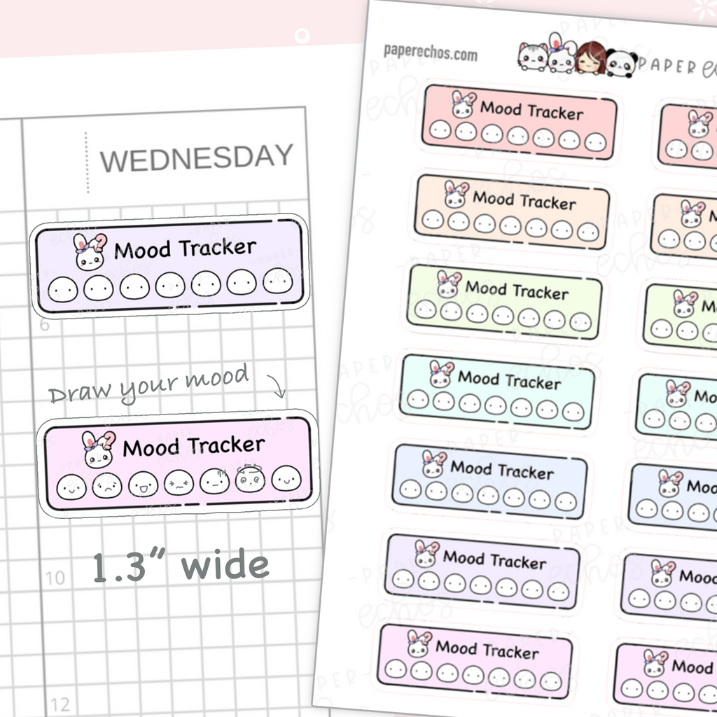 Mood Tracker Functional Stickers