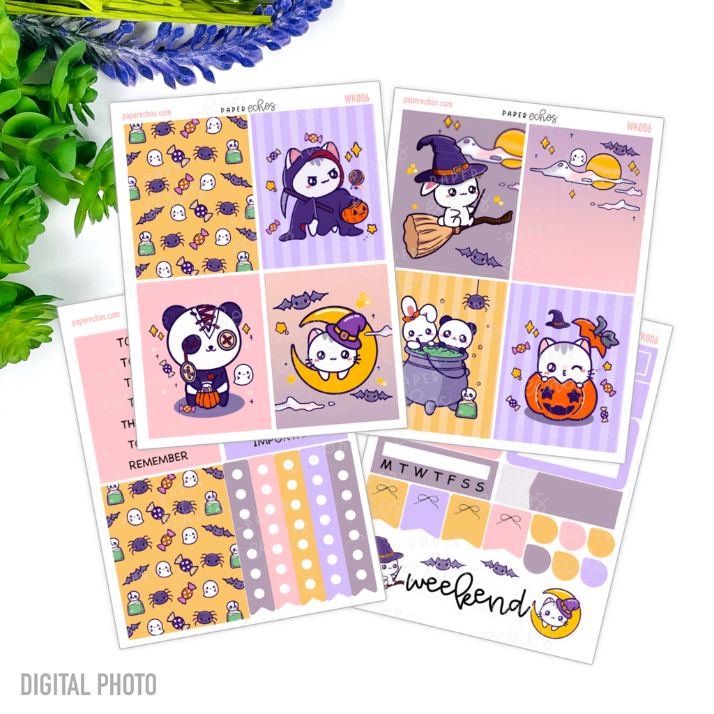 Halloween Vertical Weekly Kit - 4 Pages