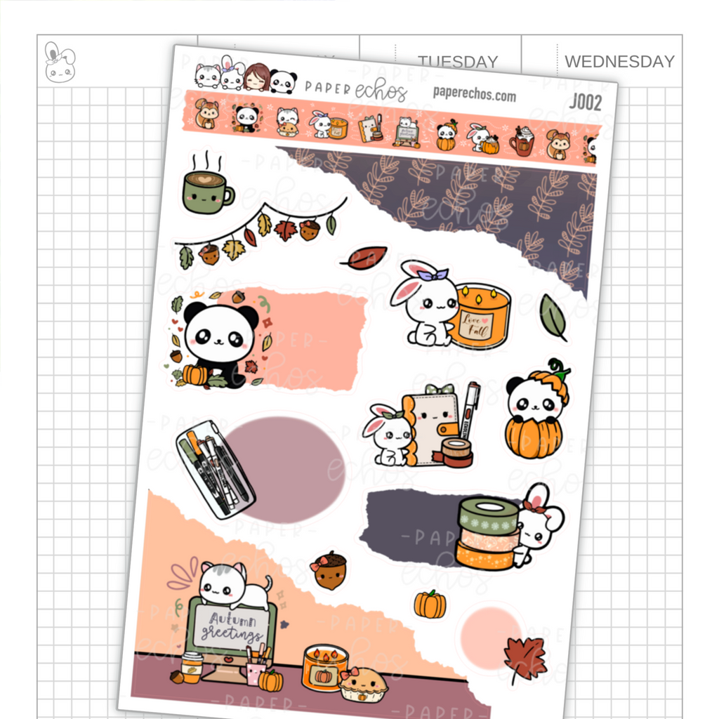 Autumn / Fall Journal Stickers