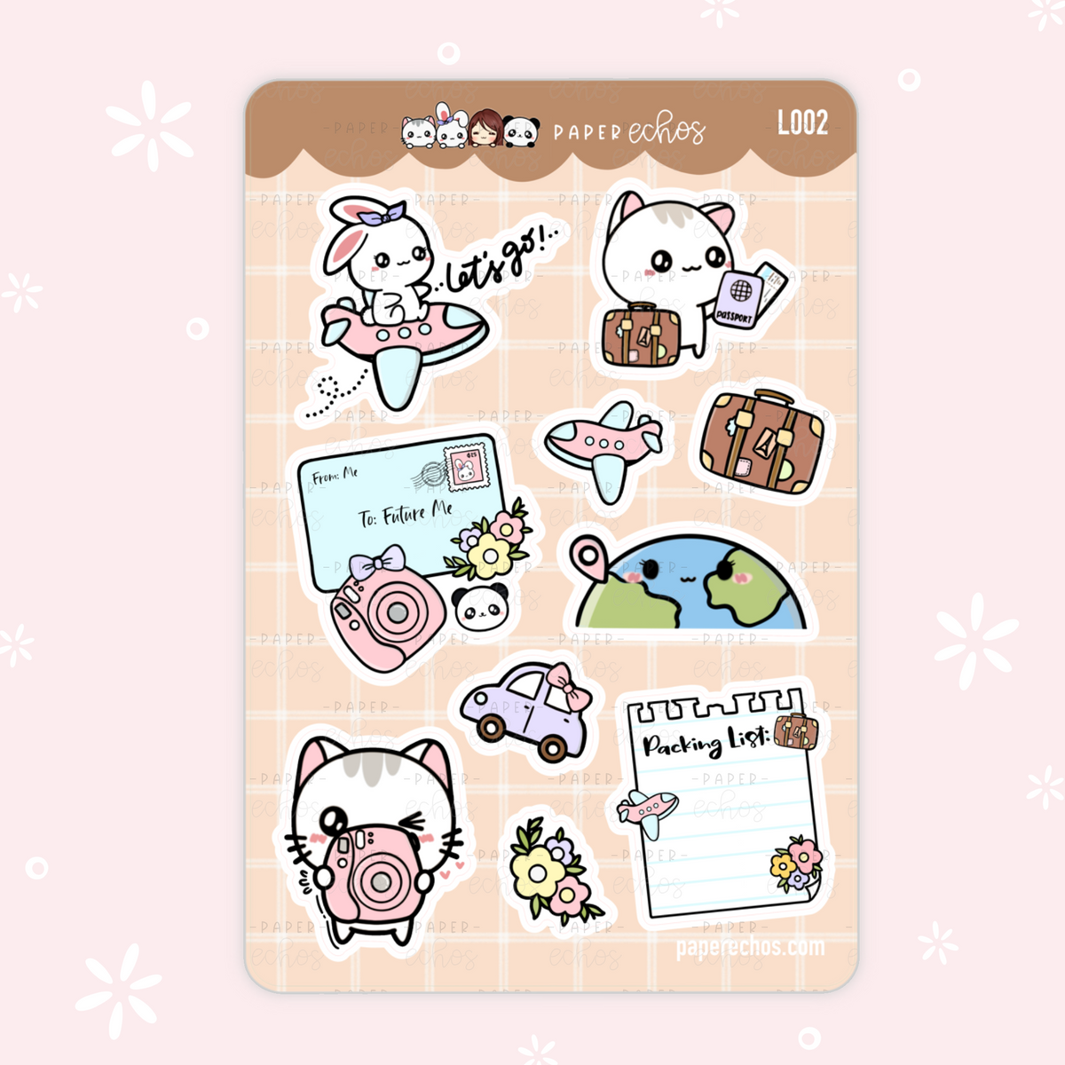 Two Time Sticker Time to Explore Vol.2 Large Deco Stickers /L002 | PaperEchos