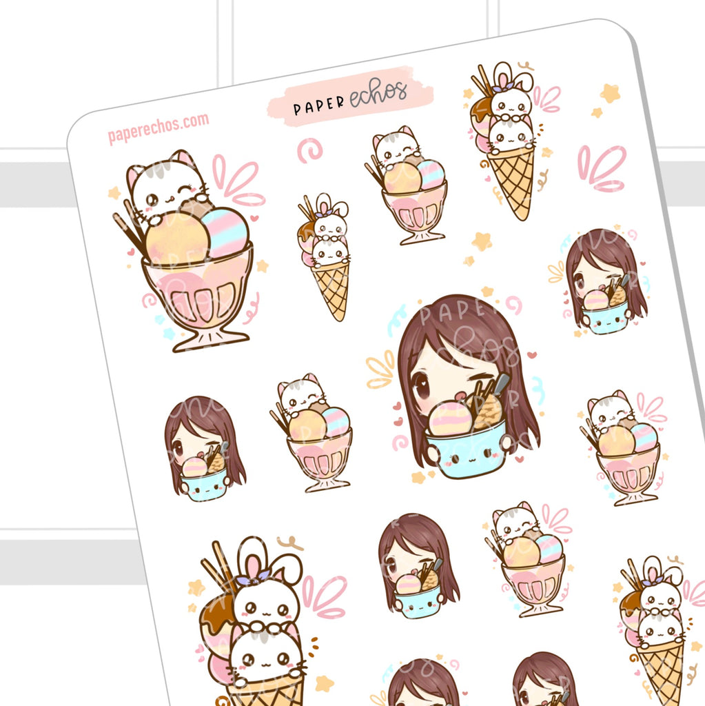 Ice-cream Love Stickers