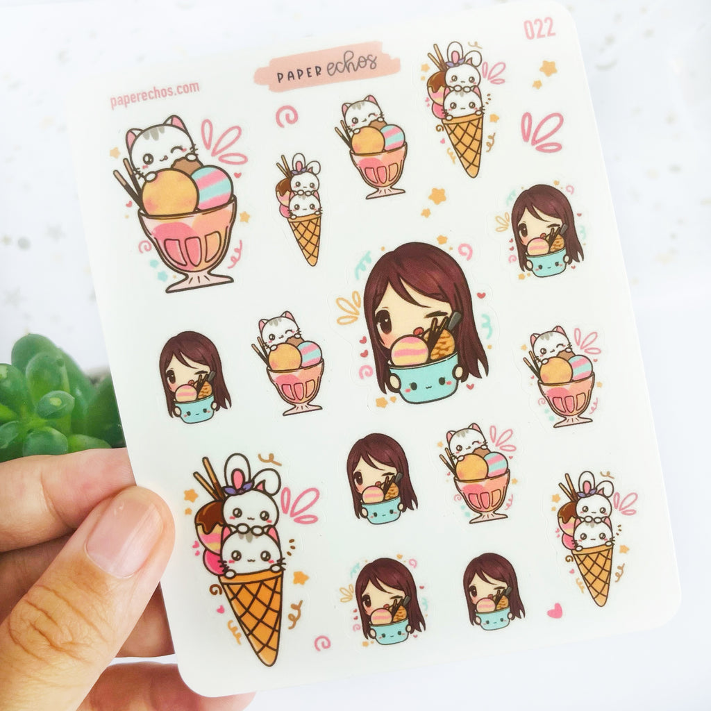 Ice-cream Love Stickers