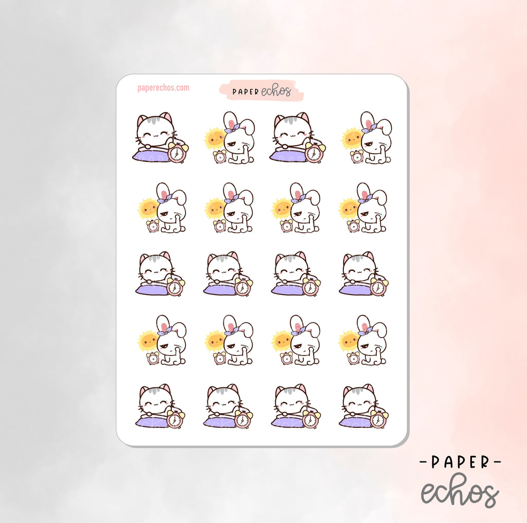 Get Up Early / Morning Character Sticker