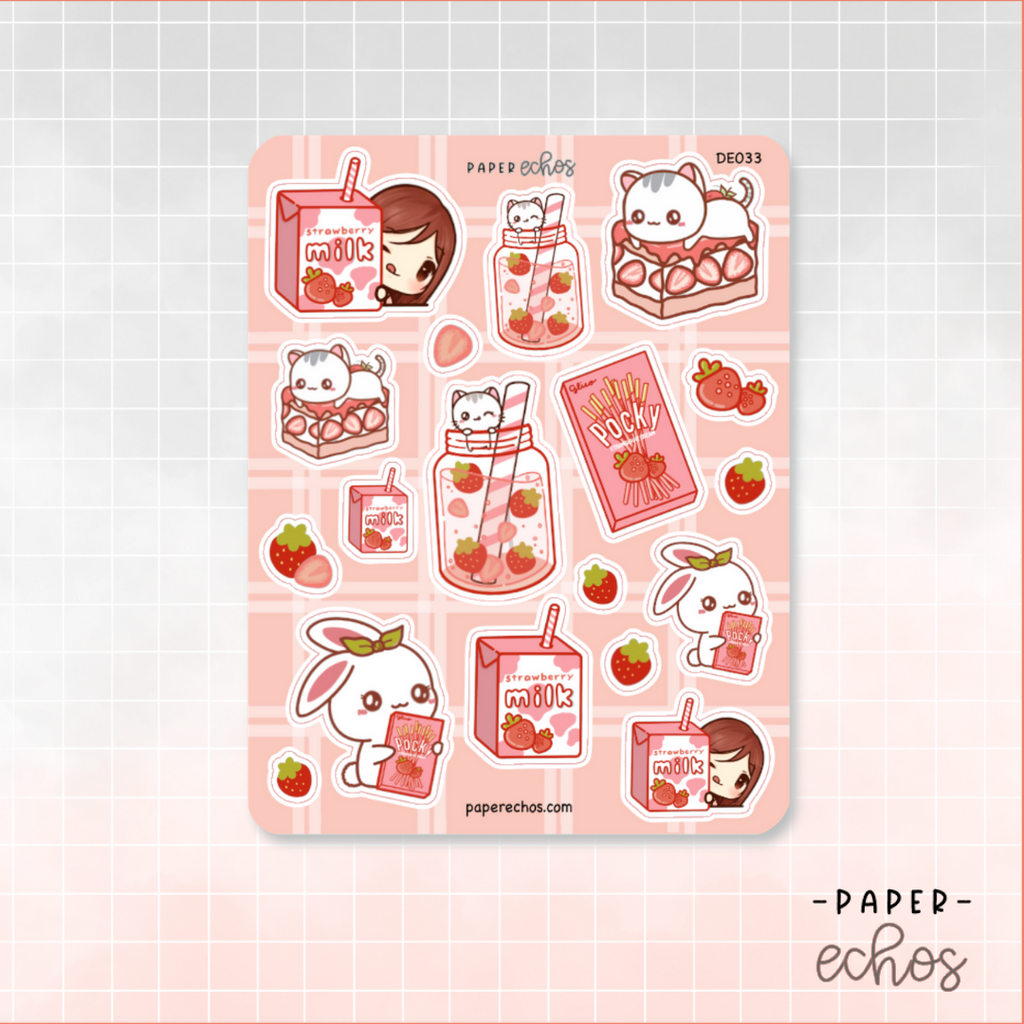 Strawberry Decoration Stickers