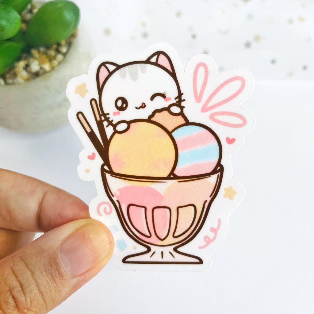 Ice-cream Sushi Vinyl Flake Sticker