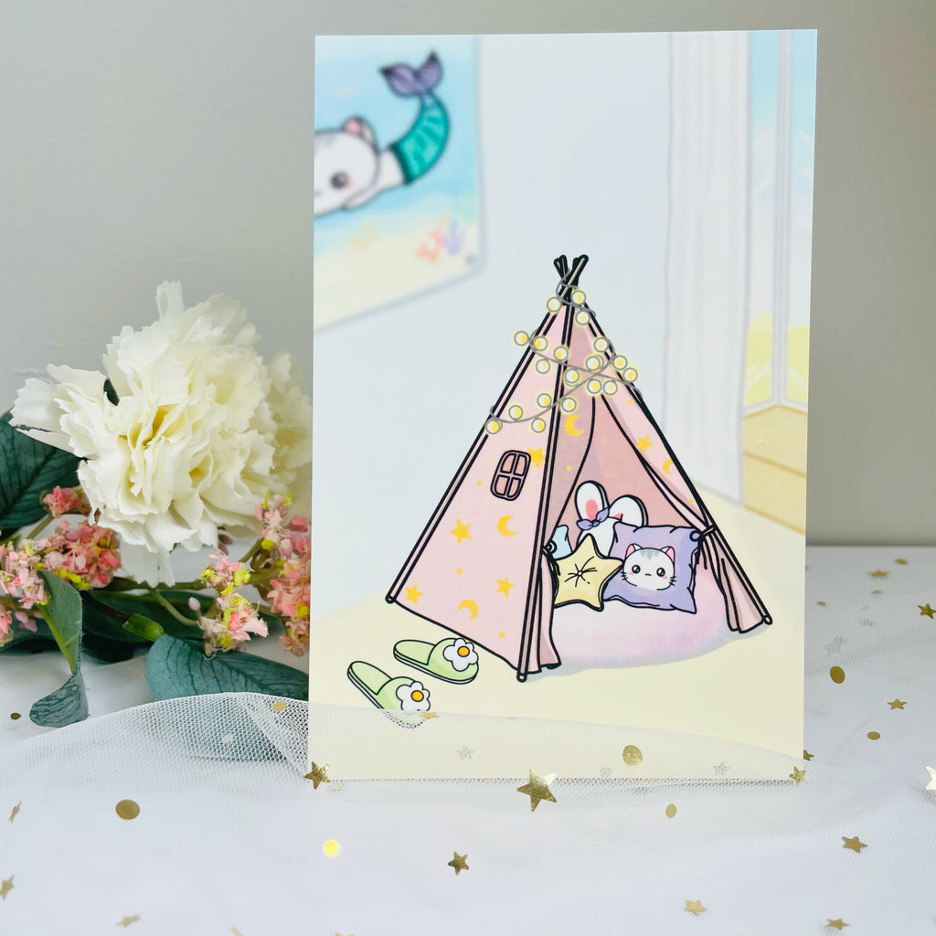 Teepee / Sweet Home Tent Journaling Card (JC002)