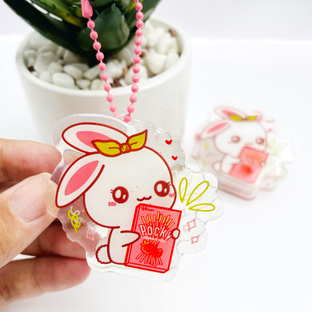 Strawberry Pocky Acrylic Clip