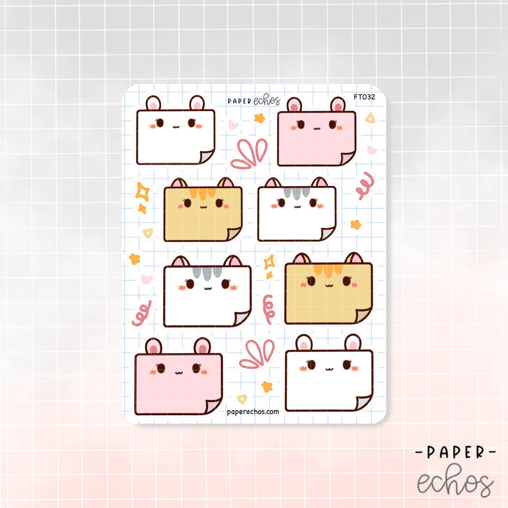Bunny and Kitty Box Stickers