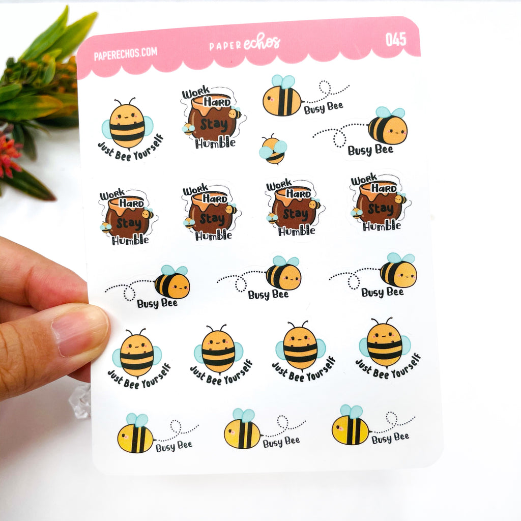 Bee Quote Stickers