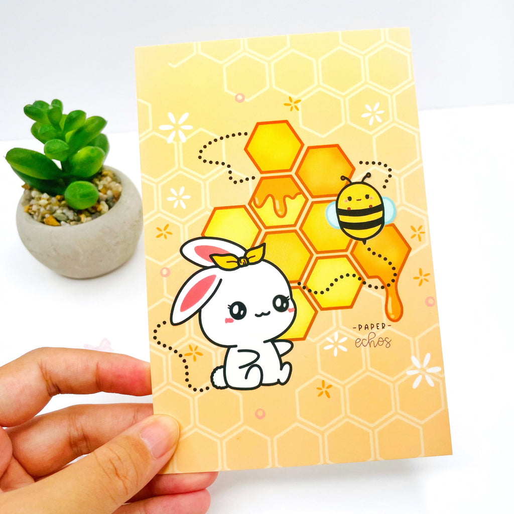 Sugar Bun Honeycomb Journaling Card