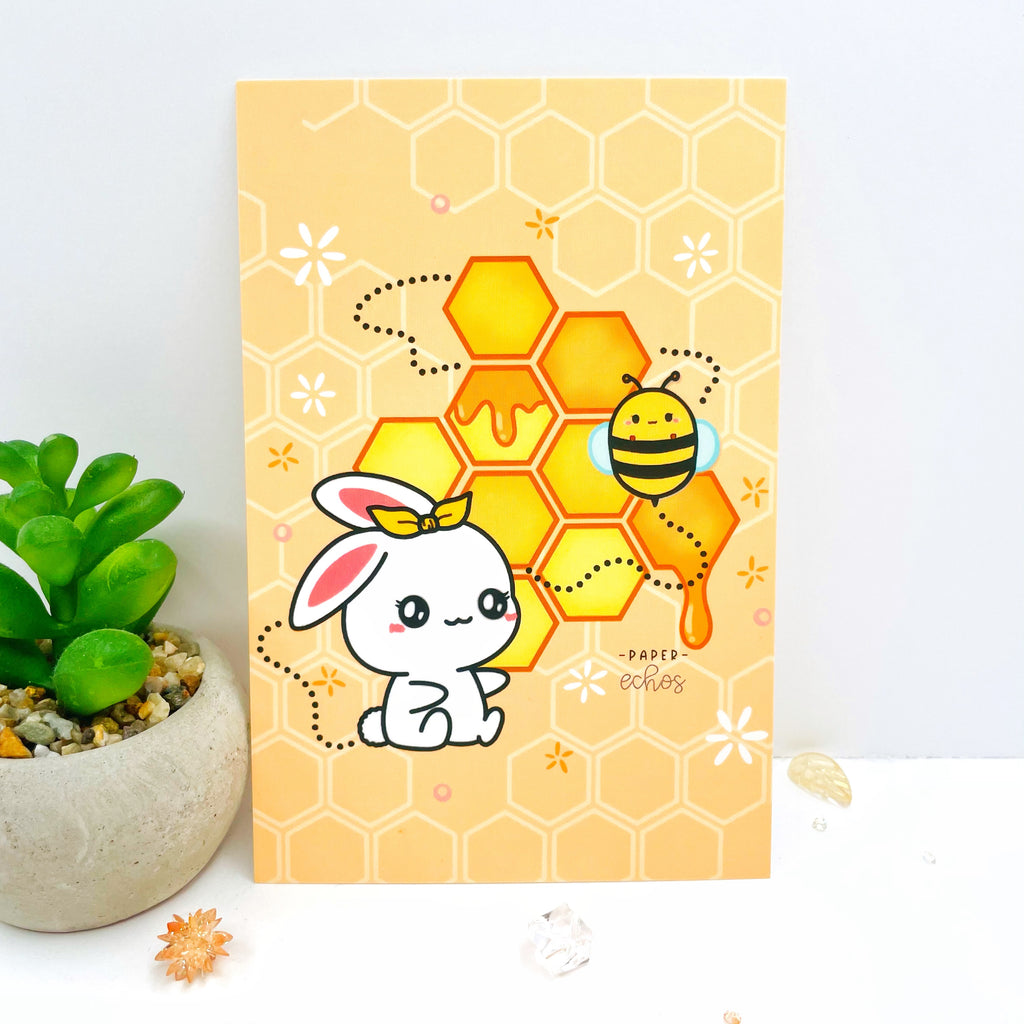 Sugar Bun Honeycomb Journaling Card