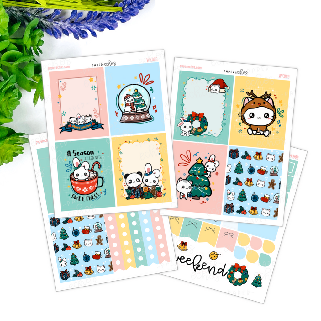 Christmas Vertical Weekly Kit - 4 Pages ( Revamped)