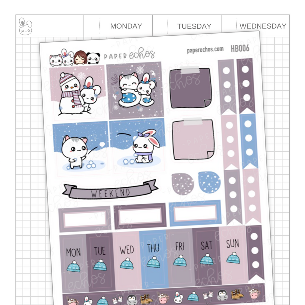 Winter Hobonichi Weeks Kit - 1 Page - Revamped