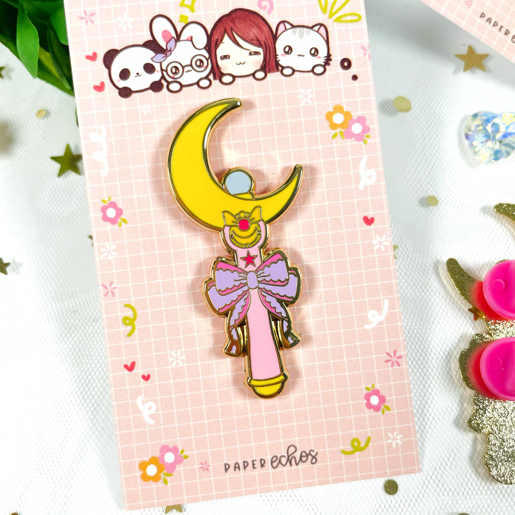 Sailor Moon Stick Wand Enamel Pin