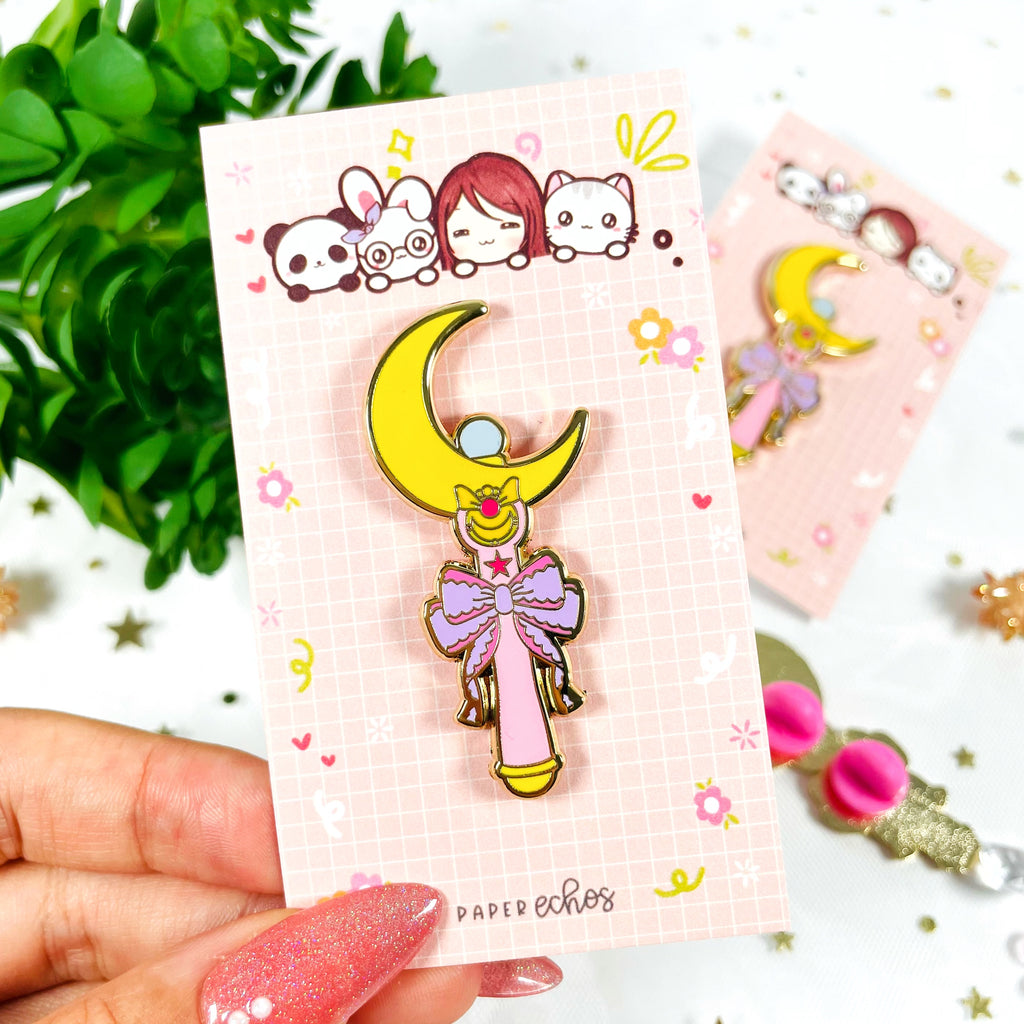 Sailor Moon Stick Wand Enamel Pin