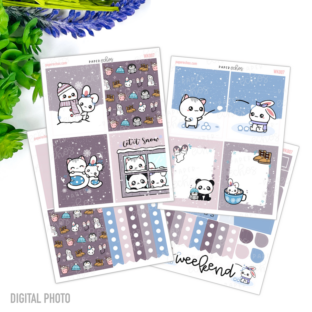 Winter Vertical Weekly Kit - 4 Pages ( Revamped)
