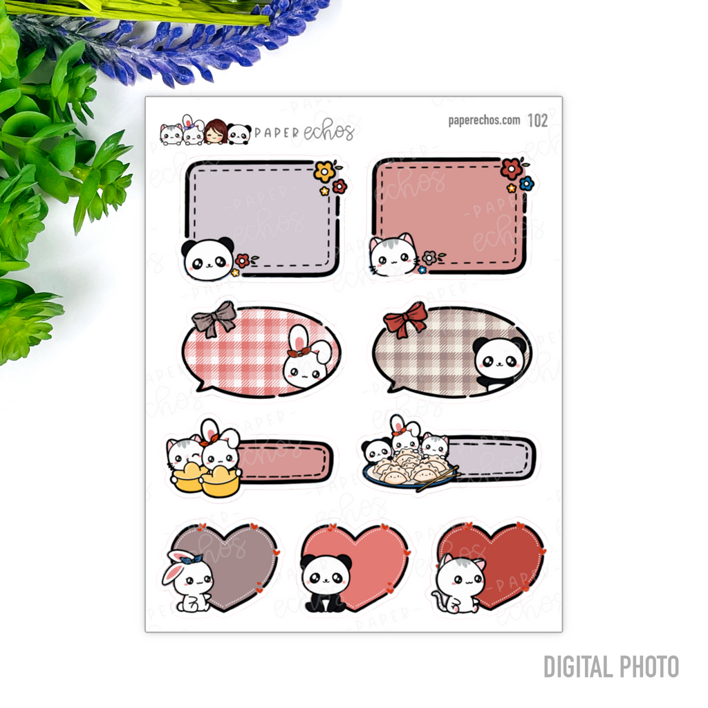 Lunar New Year Colours Functional Stickers