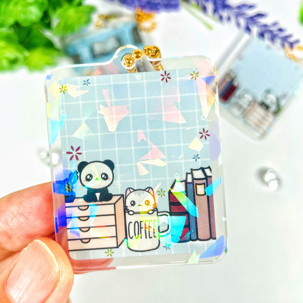 I Love Books Acrylic Mini Washi Card