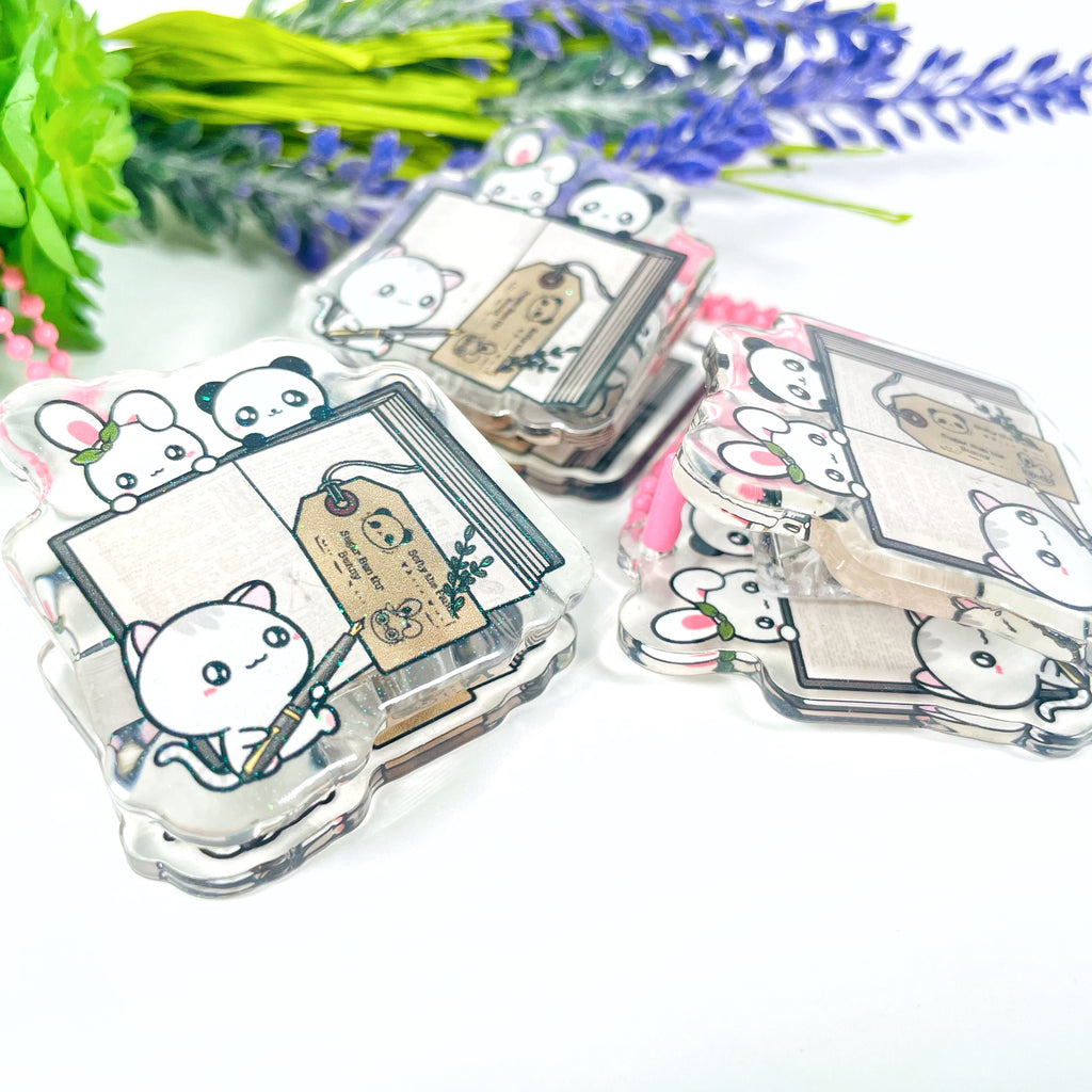 Reading Time Acrylic Clips