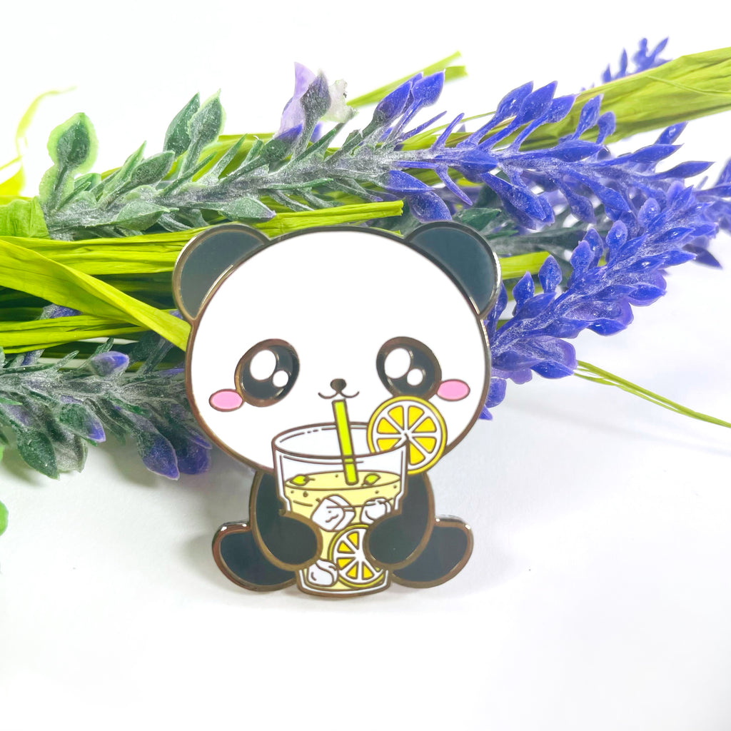 Softy the Panda Lemonade Enamel Pin