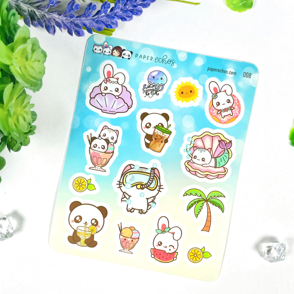 Summer Time Deco Stickers
