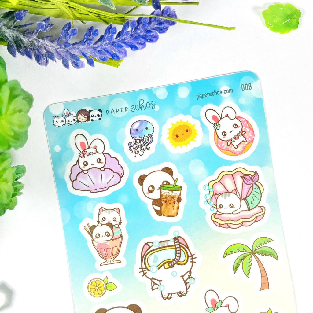 Summer Time Deco Stickers