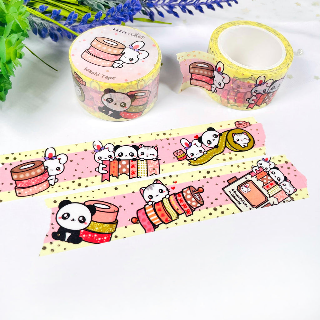 I Love Washi Tapes Wide Champagne Gold Foiled Washi Tape - 25mm