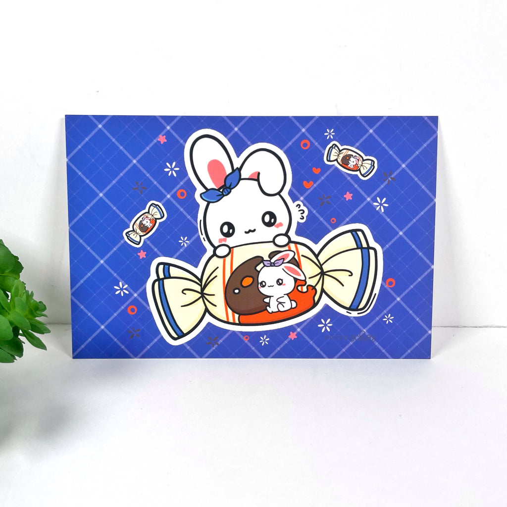 White Rabbit Creamy Candy Journaling Card