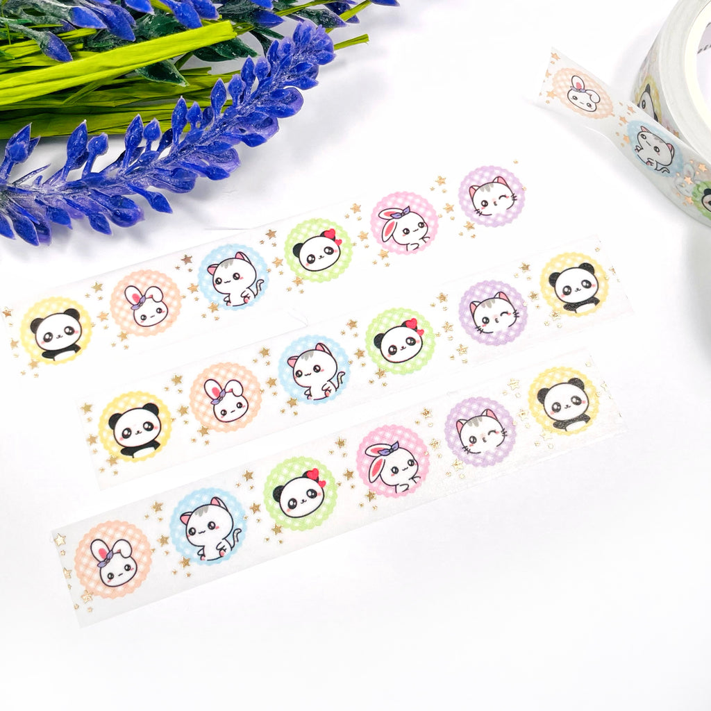Character Champagne Gold Foiled Washi Tape