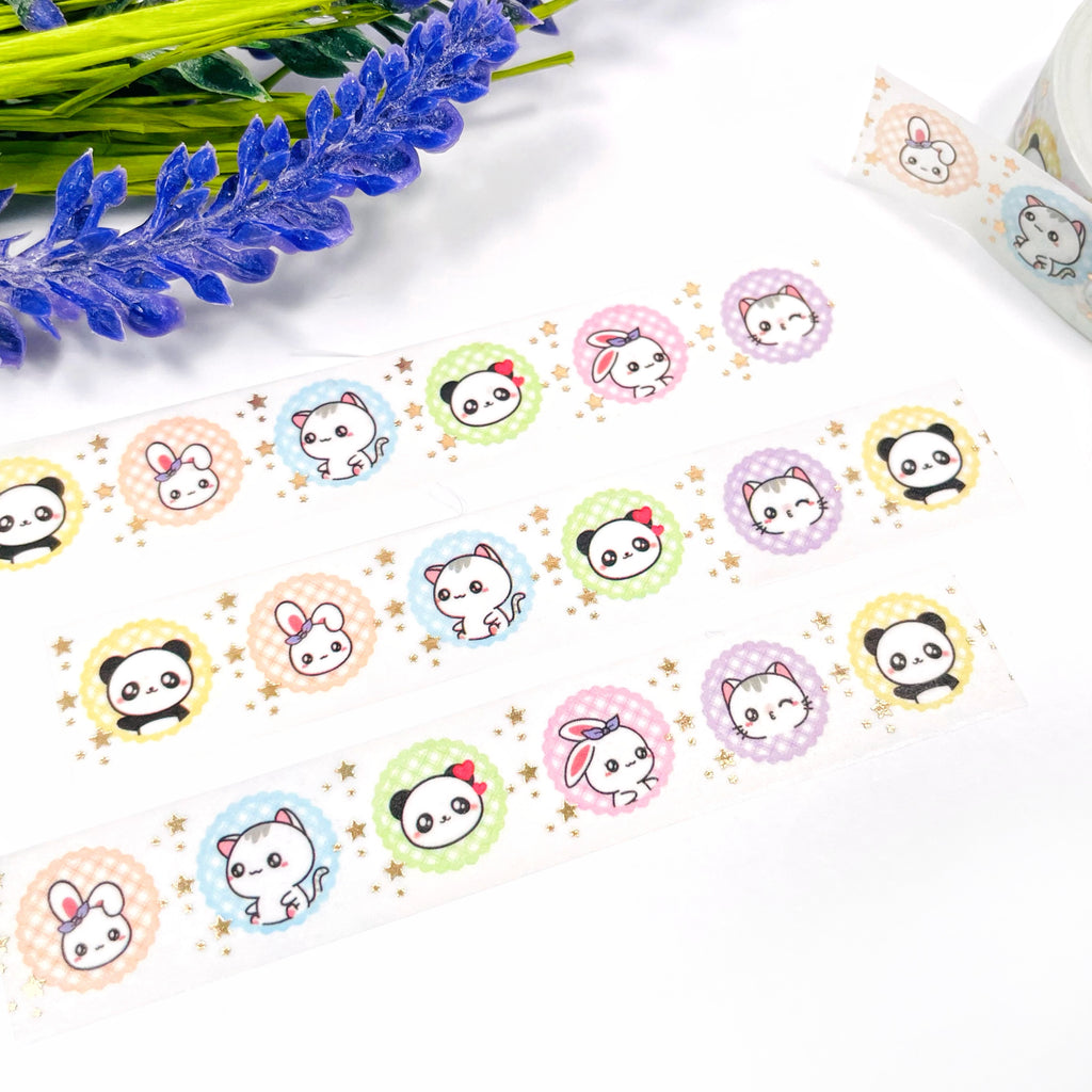 Character Champagne Gold Foiled Washi Tape