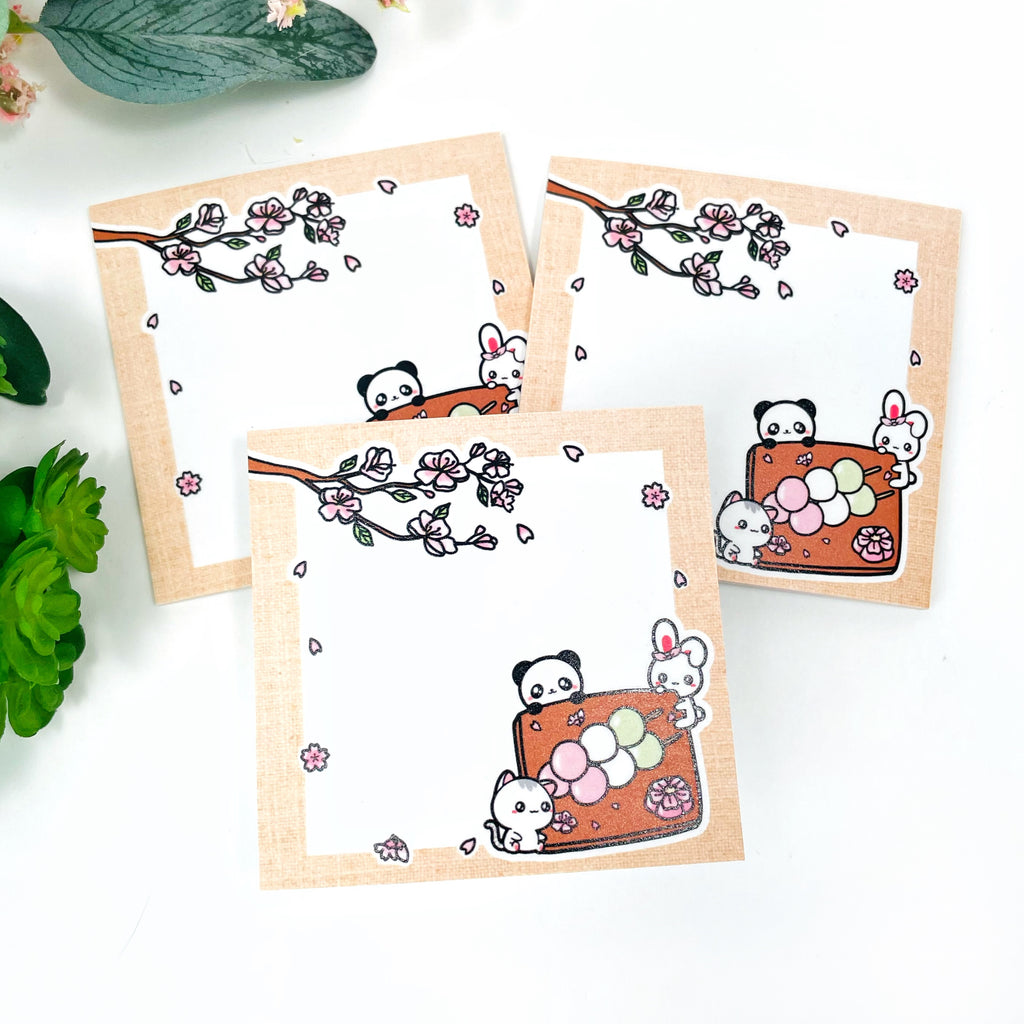 Sakura / Cherry Blossom Sticky Note Pad - 25 Sheets