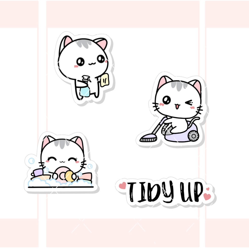 Cleaning / Tidy up / Chores Stickers