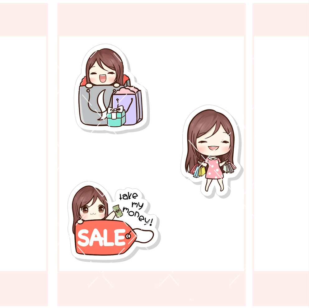 Shopping Day Stickers